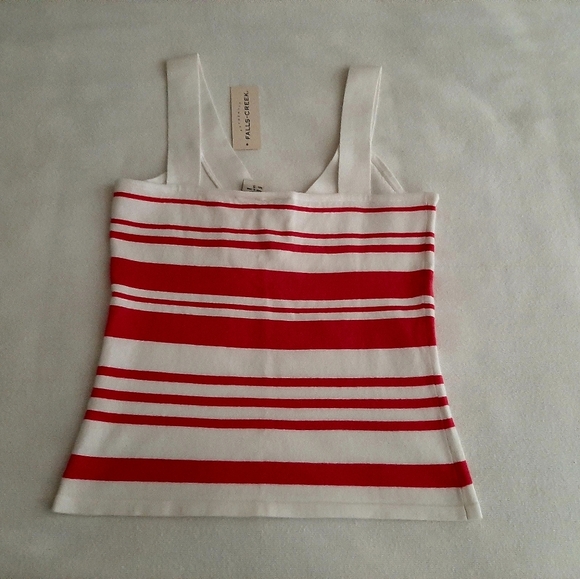 NWT FALLS CREEK Colorful Striped Knit Tank Top, size S - Picture 2 of 4